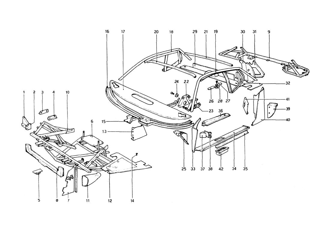 BODY SHELL - INNER ELEMENTS UPPER